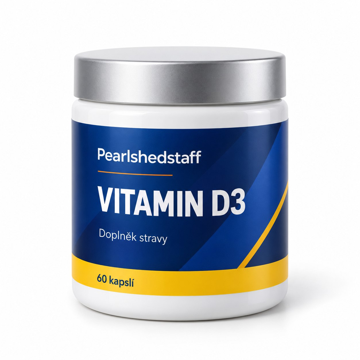 Pearlshedstaff – Vitamin D3, uzavřená dóza, 60 kapslí