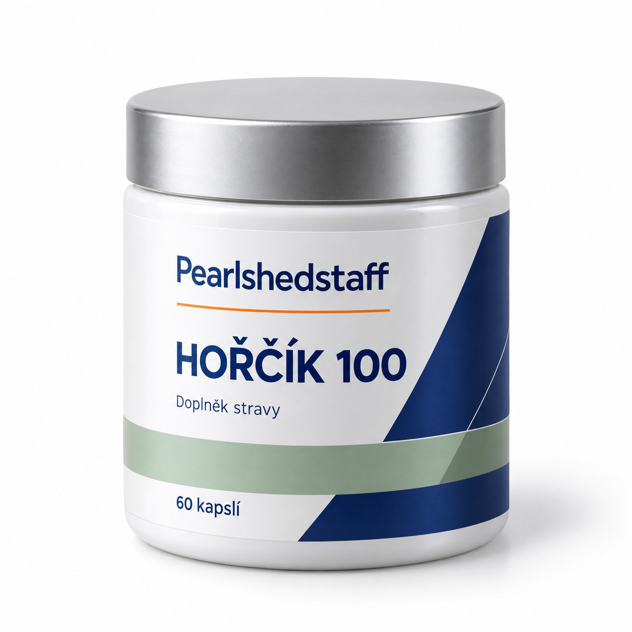 Pearlshedstaff – Hořčík 100, uzavřená dóza, 60 kapslí